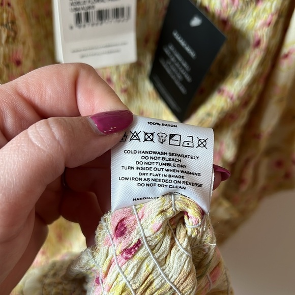 NWT Faithfull The Brand Gombardy Mini Dress Adele Floral Print - Picture 10 of 10